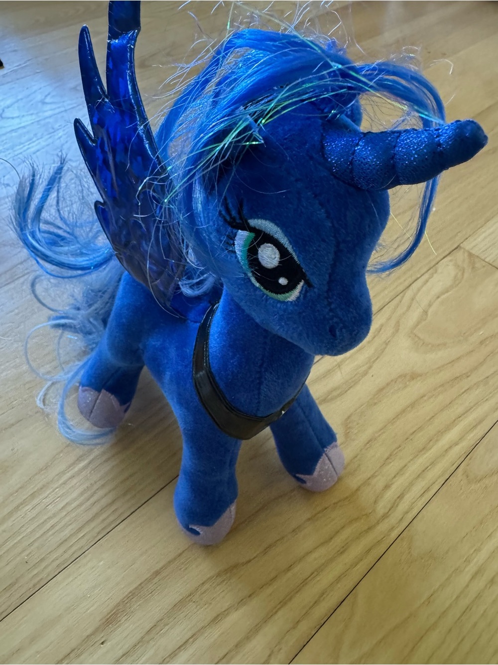 Ty Blue Princess Luna Plush with Shimmering Wings - Picture 6 of 11